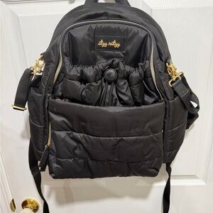 Itzy Ritzy Black Puffer Diaper Bag
